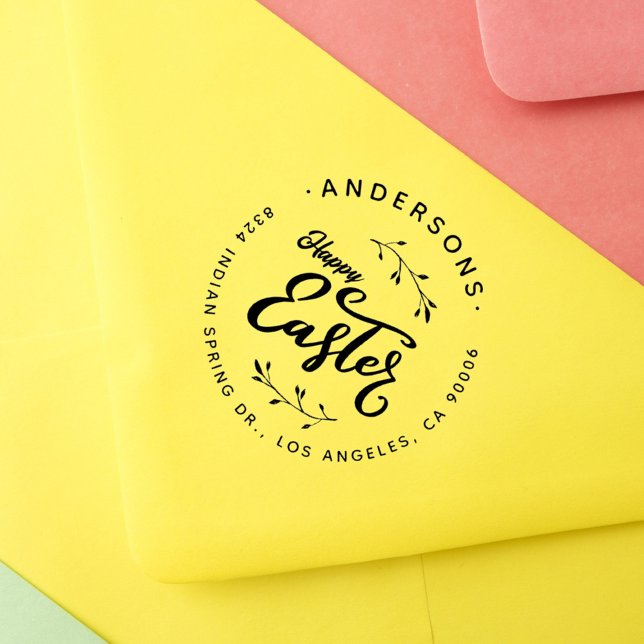 Carimbo De Borracha Endereço de devolução da família de Felzs pascoa d (Criador carregado)