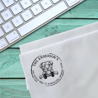 Endereço de devolução da família personalizada Ame