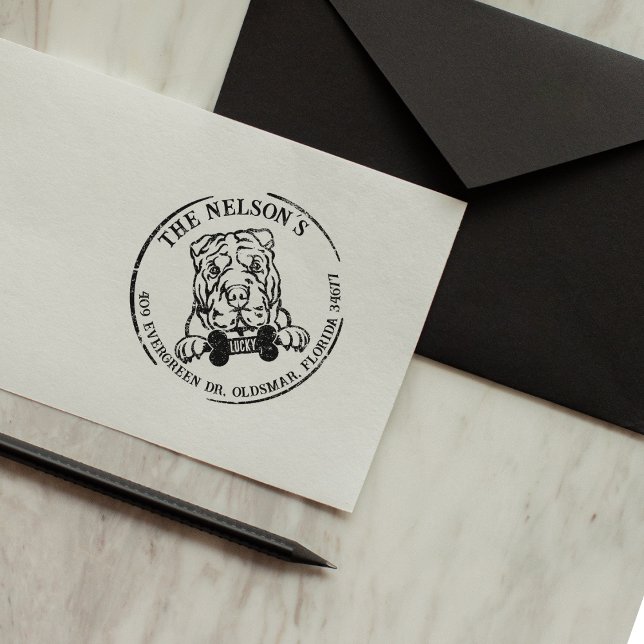 Carimbo De Borracha Endereço de devolução da família personalizada do  (Criador carregado)