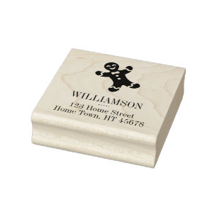 Carimbo De Borracha Endereço de devolução da Praça do Pão de Ging