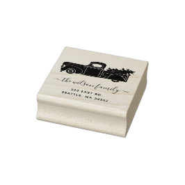 Carimbo De Borracha Endereço de Devolução de Caminhão de Vintage da Ár