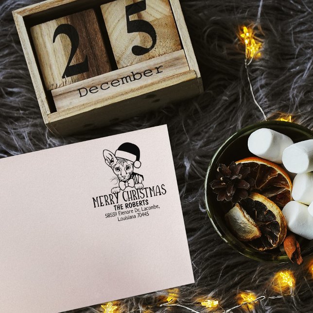 Carimbo De Borracha Endereço de Devolução de Cat Petersbald (Criador carregado)