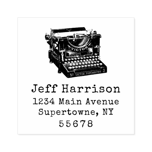 Carimbo De Borracha Endereço de Devolução de Máquina (Impressão)