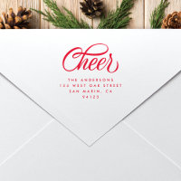 Endereço de devolução de natal de script animador