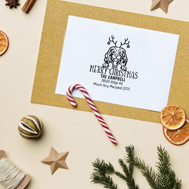 Carimbo De Borracha Endereço de devolução de Natal personalizado para  (Criador carregado)