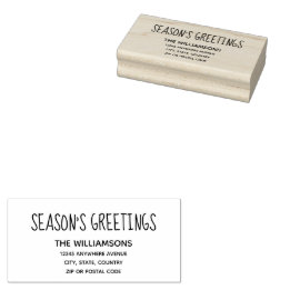 Carimbo De Borracha Endereço de devolução de saudações da estação #2