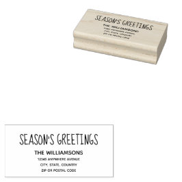 Carimbo De Borracha Endereço de devolução de saudações da estação #2