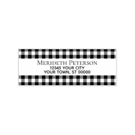 Carimbo De Borracha Endereço de Devolução de Xadrez Personalizada de T