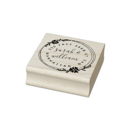 Carimbo De Borracha Endereço de Devolução do Casal Casado por Fio de F