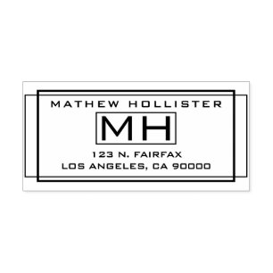 Carimbo De Borracha Endereço de devolução na moda