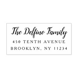 Carimbo De Borracha Endereço de devolução personalizada de madeira da 