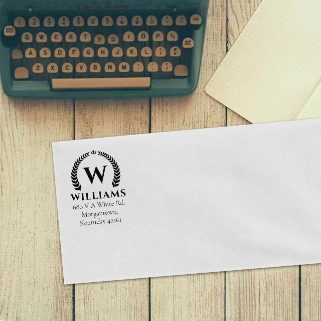 Carimbo De Borracha Endereço de devolução personalizada do Elegante La (Criador carregado)