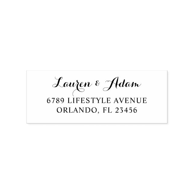 Carimbo De Borracha Endereço de devolução simples (Impressão)