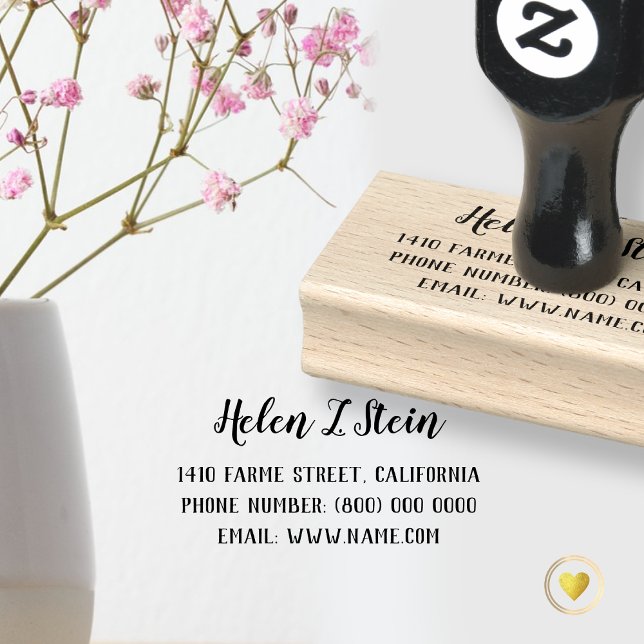 Carimbo De Borracha Endereço de retorno (Criador carregado)