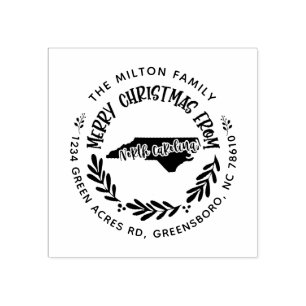 Carimbo De Borracha endereço de retorno de natal mernanal