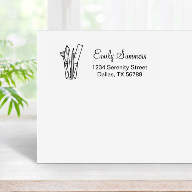 Carimbo De Borracha Endereço de Suprimentos de Artesanato de Arte de L (Criador carregado)