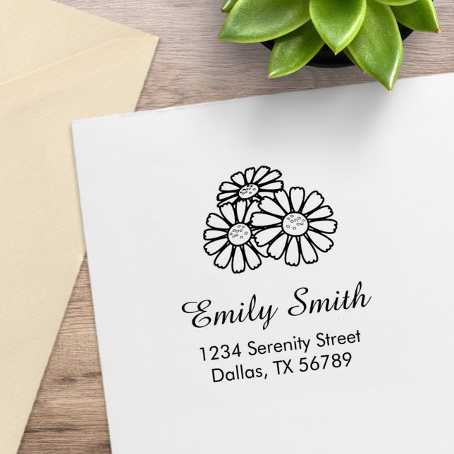 Carimbo De Borracha Endereço de Três Visitas (Criador carregado)