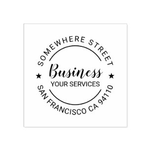 Carimbo De Borracha Endereço do nome profissional