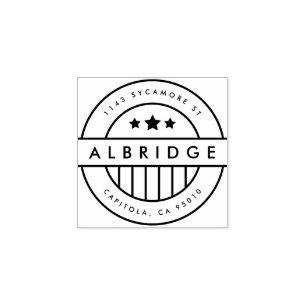 Carimbo De Borracha Endereço do remetente feito sob encomenda do