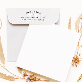 Carimbo De Borracha Endereço Personalizado de Devolução da Família Clá