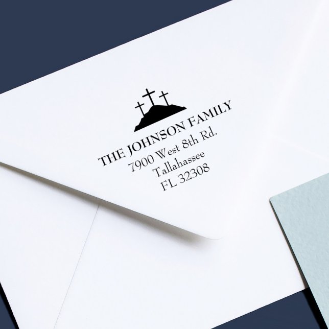 Carimbo De Borracha Endereços de Regresso à Família Religiosa Simples  (Criador carregado)