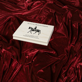 Carimbo De Borracha Equestrian Horse Jockey