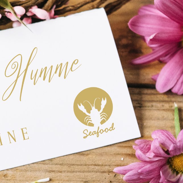 Carimbo De Borracha Escolha de refeições para convidados minimalistas  (Criador carregado)