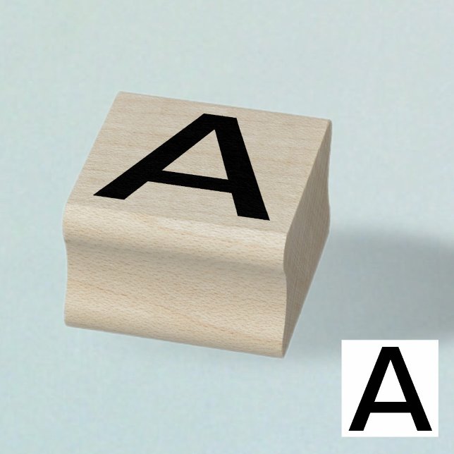 Carimbo De Borracha Escolha sua própria letra | Estilo de fonte: meio  (Criador carregado)