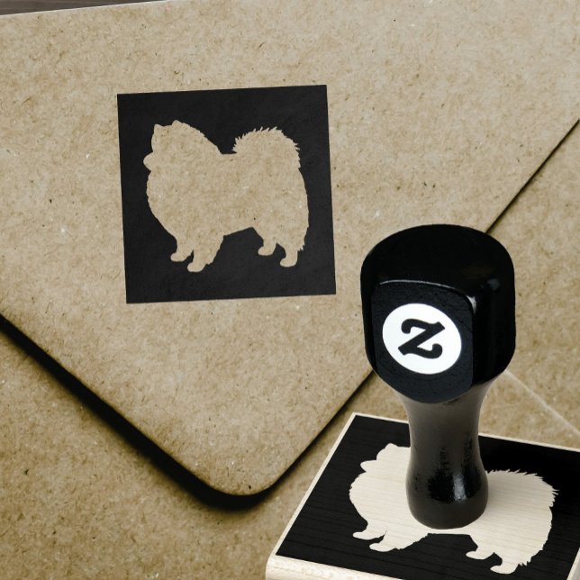 Carimbo De Borracha Eskimo americano Silhouette Eskie (Criador carregado)