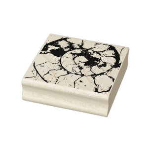 Carimbo De Borracha Espiral fóssil de Ammonite de Devonshire