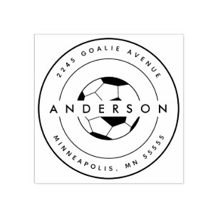 Carimbo De Borracha Esportes de Nomes Personalizados de Futebol