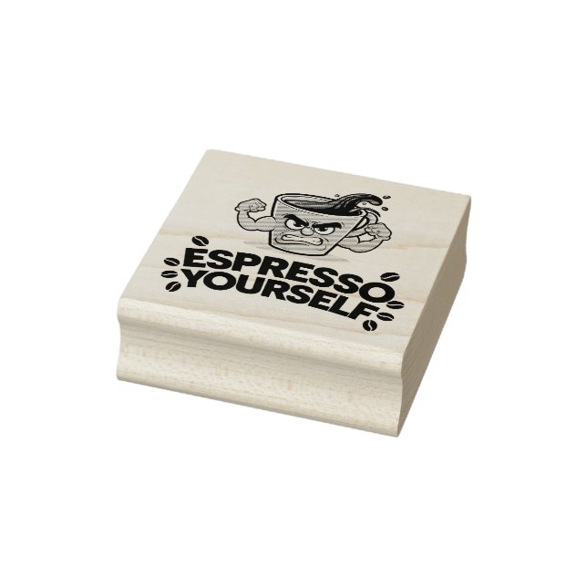 Carimbo De Borracha Espresso - Engraçado Design de café (Carimbo)