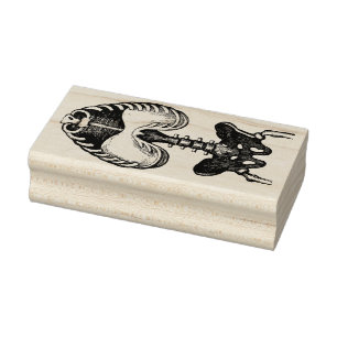 Carimbo De Borracha Esqueleto