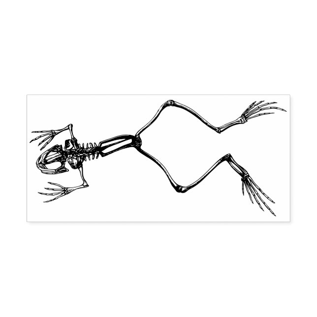 Carimbo De Borracha esqueleto do sapo (Impressão)