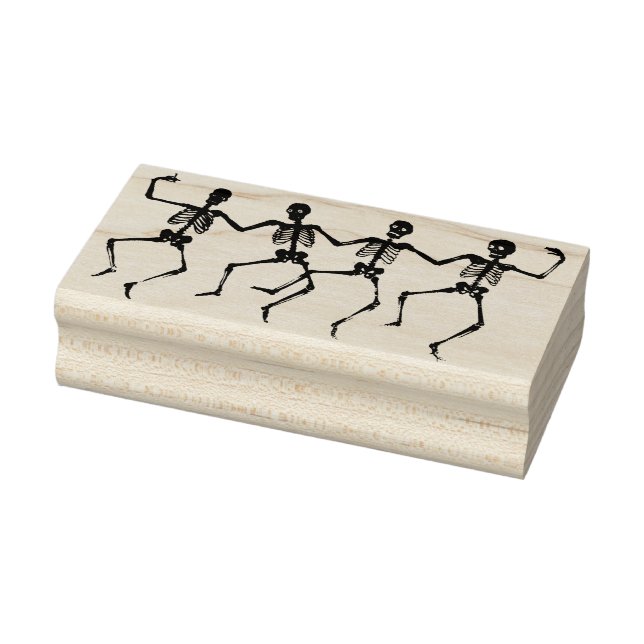 Carimbo De Borracha Esqueletos dançarinos (Carimbo)