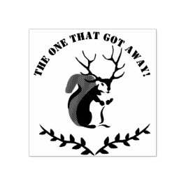 Carimbo De Borracha Esquilo Preto Com Anel De Dez Pontos