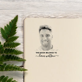 Carimbo De Borracha Este livro pertence à fotografia personalizada
