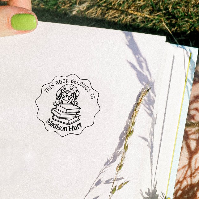 Carimbo De Borracha Este Livro Pertence A, Livro Da Beagle (Criador carregado)