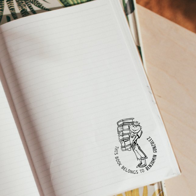 Carimbo De Borracha Este Livro Pertence A, Livro De Rapazes Bonitos (Criador carregado)