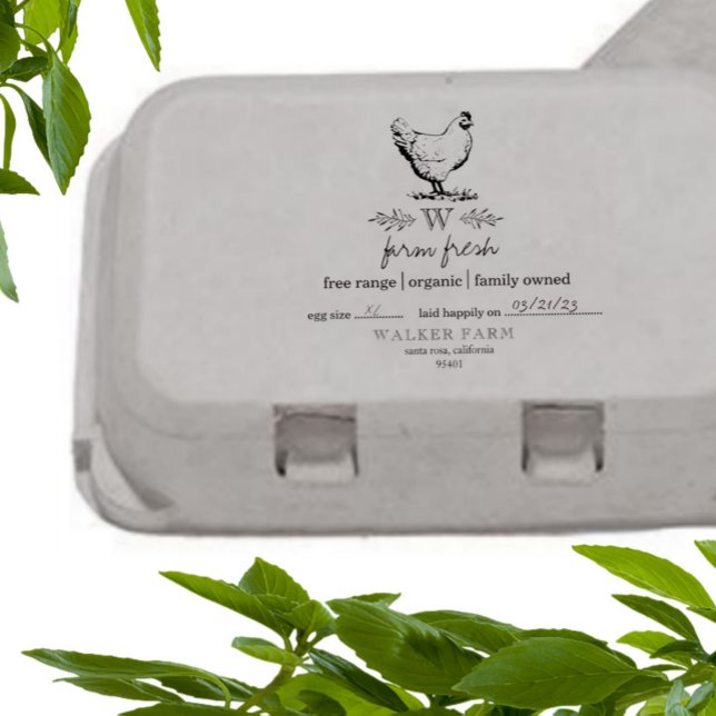 Carimbo De Borracha Estilo de estabelecimento agrícola Monograma Carim (Criador carregado)