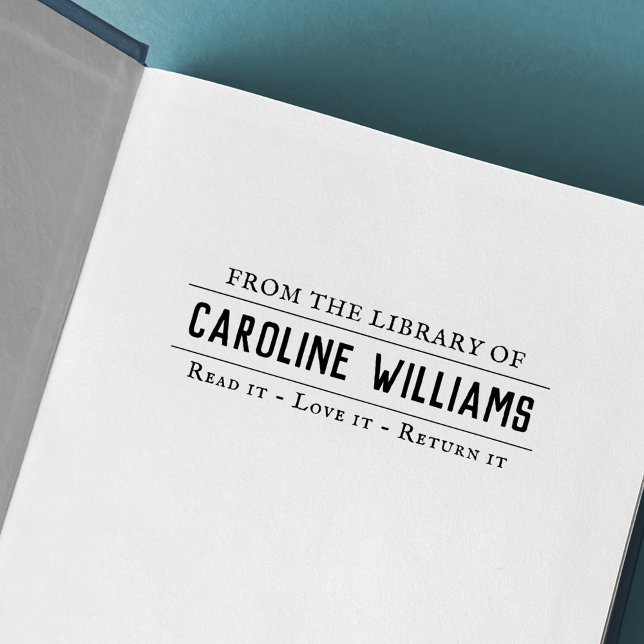 Carimbo De Borracha Estilo de jornal da biblioteca de livraria (Criador carregado)