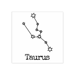 Carimbo De Borracha Estrelas Zodiac Celestial Horoscópio Taurus