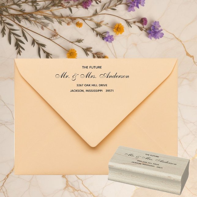 Carimbo De Borracha Eterno Floral Rustic Wedding (Criador carregado)