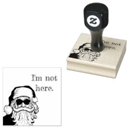 Carimbo De Borracha "Eu não estou aqui" WhIMSIGOTH HOLIDAY