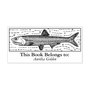 Carimbo De Borracha Ex-Libris - Anchovy