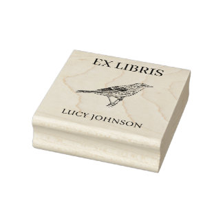 Carimbo De Borracha EX LIBRIS Bookplate | Personalized Library Book 