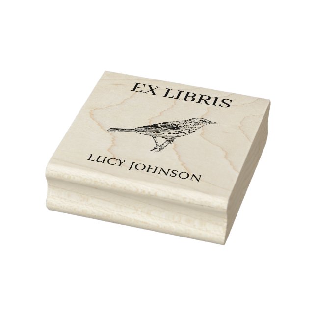 Carimbo De Borracha EX LIBRIS Bookplate | Personalized Library Book  (Carimbo)