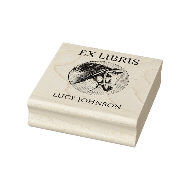 Carimbo De Borracha EX LIBRIS Bookplate Rubber Stamp | Personalized (Carimbo)