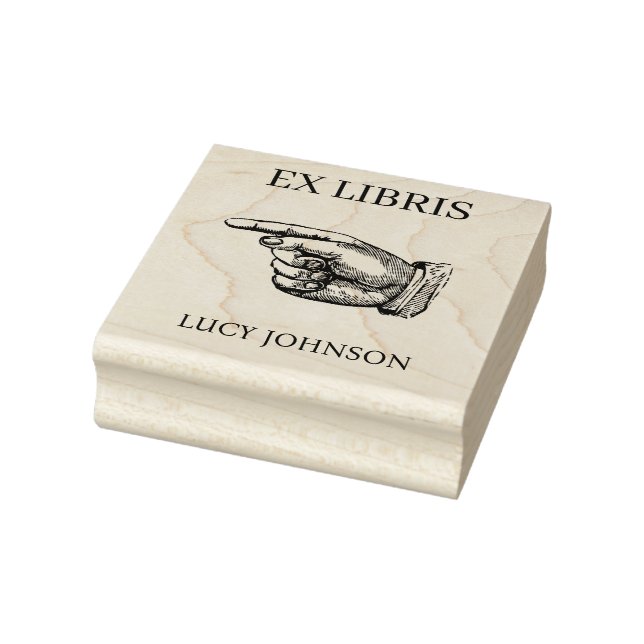 Carimbo De Borracha EX LIBRIS Bookplate Rubber Stamp | Personalized (Carimbo)