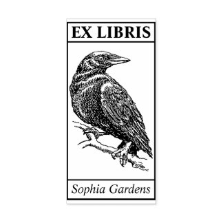 Carimbo De Borracha Ex-Libris - Crow
